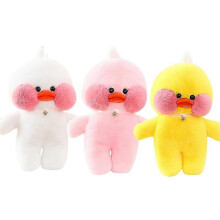 (Pink) 1pc 30cm Cute Lalafanfan Duck Toys Lovely Cafe Duck Plushie Pillow Stuffed Soft Animal Dolls Birthday Xmas Gift For Girls Kids