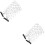 2Stk Schwarzer Mesh Gesichtsschleier Mit Clips Für Maskerade 6