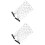 2Stk Schwarzer Mesh Gesichtsschleier Mit Clips Für Maskerade 5
