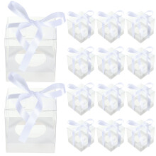 24Stk Cupcake Behälter Kunststoff Mit Einsatz Für 3,5“ X 3,5“