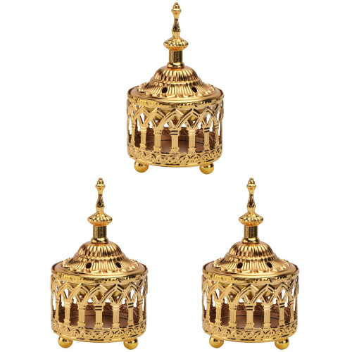 3 Räucherfässchen Kerzenständer Set 2