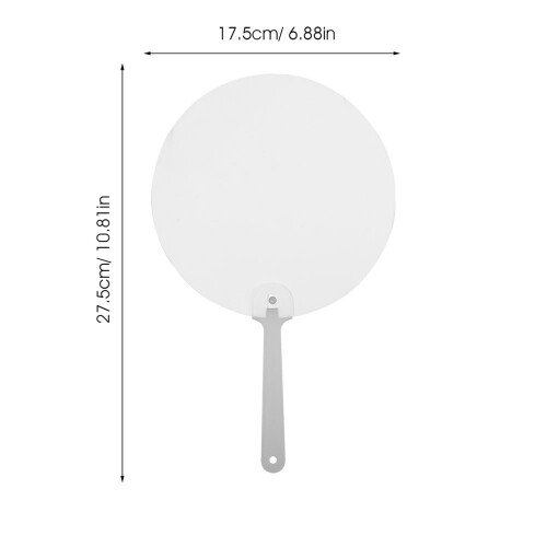 4Stk Doppelseitige Sublimation Fächer Handfächer 1