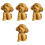 4 Geschnitzte Hundeholzstatue Figur Holzdeko 5