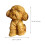 4 Geschnitzte Hundeholzstatue Figur Holzdeko 11