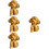 4 Geschnitzte Hundeholzstatue Figur Holzdeko 9