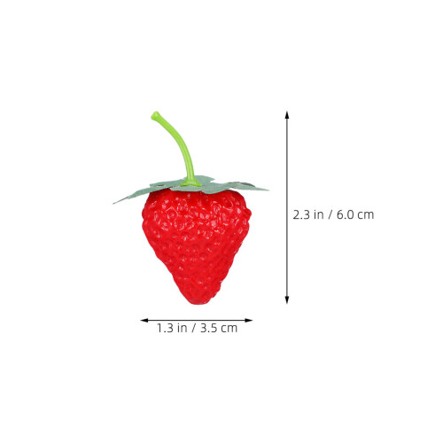 100 2,36 Zoll Erdbeeren Früchte 1