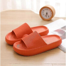 (44-45,Orange)Thick Platform Bathroom Home Slippers Women Fashion Soft Sole Indoor Slides Sandals 2022 Summer Non-slip Flip Flops