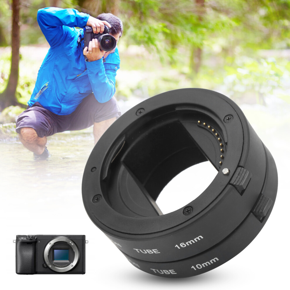 10Mm+16Mm Nex Mount Extension Tube Set For Sony A3000/A6500/A6300 Cameras 9321359472852