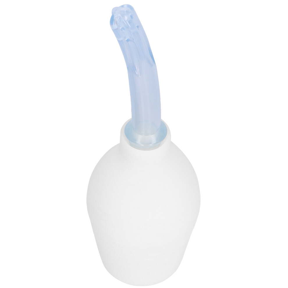 White 310Ml Silicone Vaginal & Anal Douche Ball Type Soft Enema Cleaner