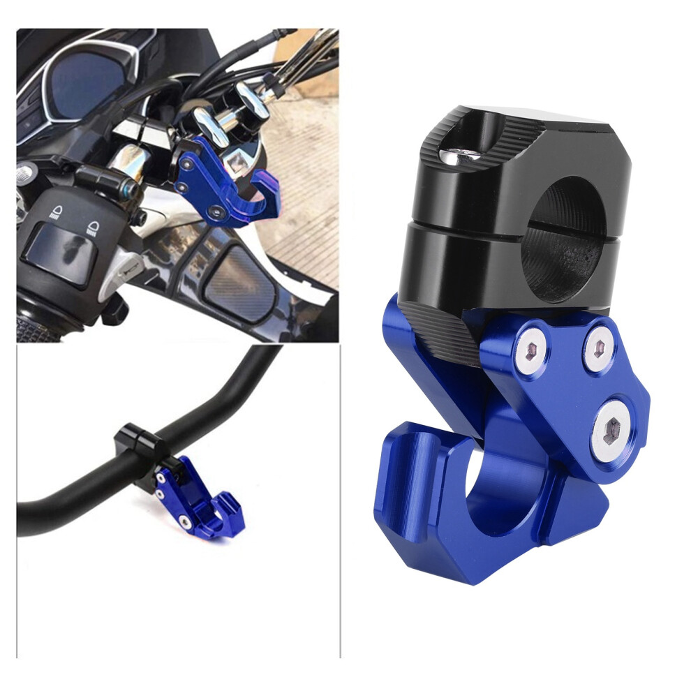 Universal Foldable Handlebar Hook For 0.86In Motorcycle, Blue 3301359473208