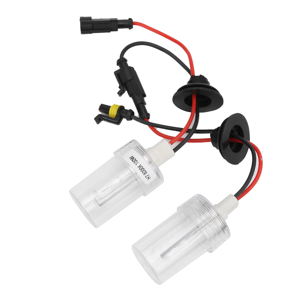 2Pcs 100W Xenon Hid Headlamp Bulb 8000K H7 12V Auto S Light 5091359473213