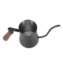 650ml Edelstahl-Hängereisekaffeekanne mit Thermometer – Schwarz