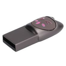 16GB Zinc Alloy USB2.0 Pen Drive with Type-C Adapter, Grey