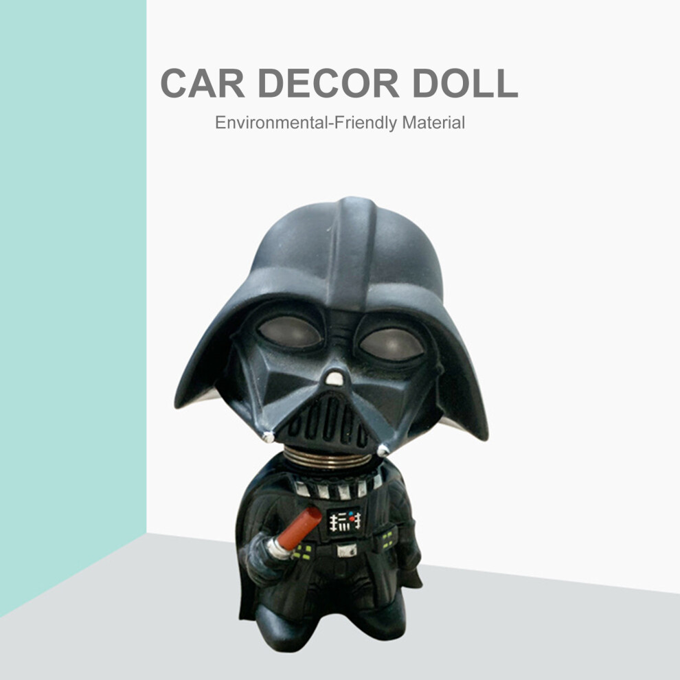 Mini Shaking Head Car Dashboard Decor Toy Â Cute, Durable, White/Black 7901359473848