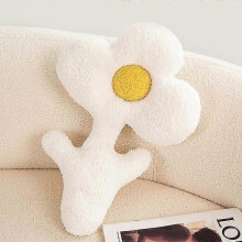 (blue syc)Ins Cute Clover Flowers Peluche Toy Nordic Style Plush Plant Decoration Stuffed Soft Sofa Cushion Bedding Pillow Gifts