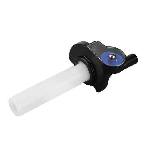 22mm Motorcycle Handlebar Throttle Grip with Blue Roller for Dirt Bikes 1