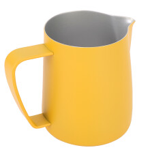 600ml Stainless Steel Milk Frothing Pitcher Latte Art Yellow
