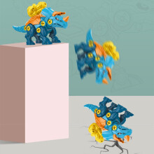 3er Pack Dinosaur-Bauspielzeug für Kinder, Zusammensetzen & Spielen