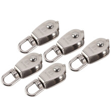 Single-Gleitrolle aus Edelstahl 1500kg, 15mm Dicke