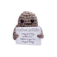 (A)Hotsale! Positive Energy Potato Doll Knitting Plush Toy Gifts Cute Party Decors Birthday Gift