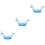 3St Saugschalen Set Mit Temperaturanzeigendem 5