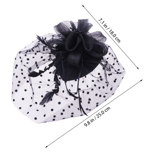 Wedding Bride Fascinator Hut Mit Schleier Retro 1