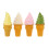 4Stk Fake Eiscreme Eissorten Modell Imitat Deko 7