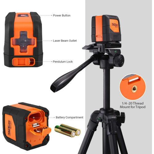 50 Ft Cross Line Laser Level Self Leveling 2