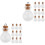 20 Stuks Mini Glazen Flessen Met 5
