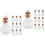 20 Stuks Mini Glazen Flessen Met 6