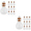 20 Stuks Mini Glazen Flessen Met 8