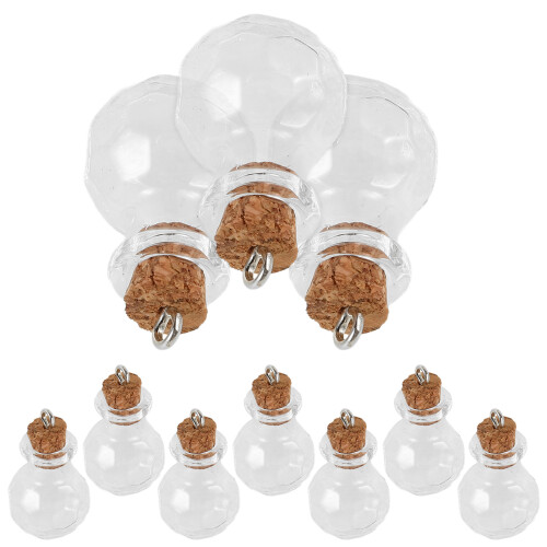 20 Stuks Mini Glazen Flessen Met 1