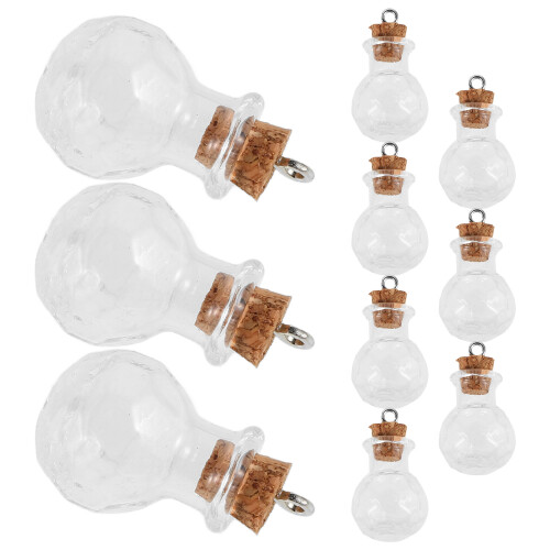 20 Stuks Mini Glazen Flessen Met 2