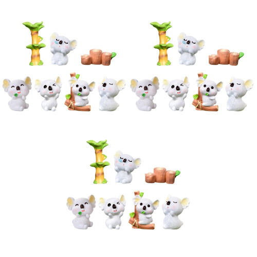 Pack Garten Ornament Cartoon Koala Figuren Accessoire 2