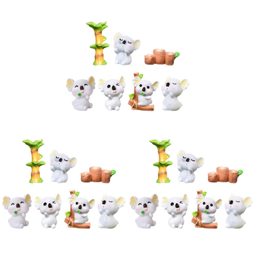 Pack Garten Ornament Cartoon Koala Figuren Accessoire 1