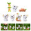 Pack Garten Ornament Cartoon Koala Figuren Accessoire 10