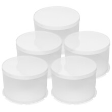 5Stk Runde Kuchenboxen Mit Deckel Präsentationsbehälter