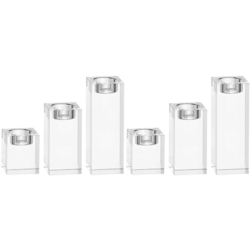 2Pcs Crystal Cube Candle Holder For Home Decor And Tealight Use 1