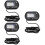 3Pcs Black Digital Aquarium Mini Waterproof Fish Tank Use 7