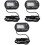 3Pcs Black Digital Aquarium Mini Waterproof Fish Tank Use 3