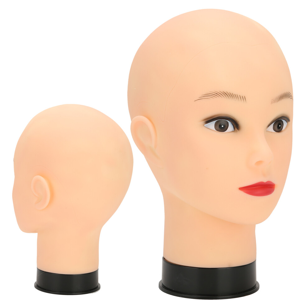 Mannequin Head for Makeup and Wig Display Black Base Practice Hat Included