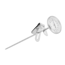 Sofort ablesbarer Metall-Fleisch- Kaffee- Milch- Lebensmitteltthermometer - 19,5 cm