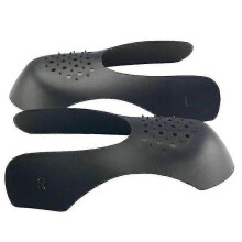(S,Black)Sneakers Brace Shoes Shield Protector For Sneaker Trainers Anti Crease Cover