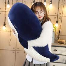(45CM)25/45/65cm Super Soft Plush Toy Sea Animal Big Blue Whale Soft Toy Pillow Stuffed Animal Baby Children's Birthday Gift
