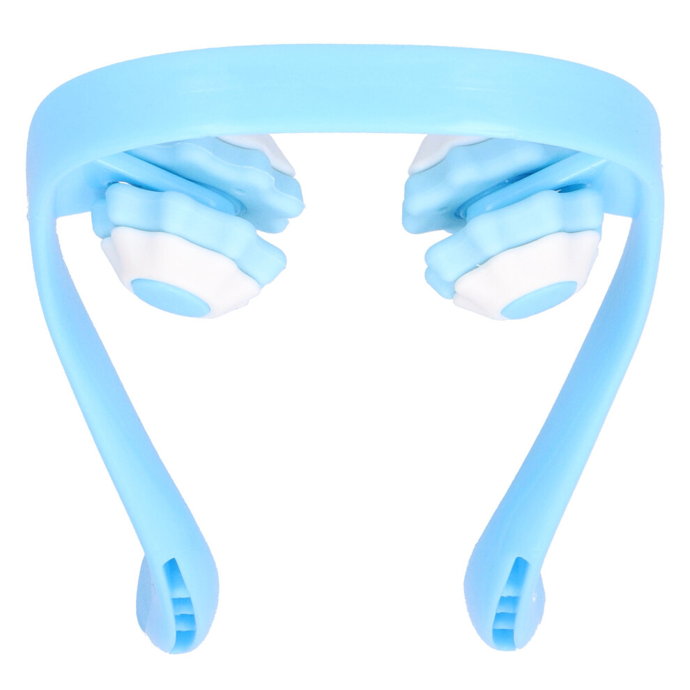 UShaped Manual Neck & Shoulder Roller Massager ABS for Fatigue Relief