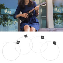 4 Stück Fluorocarbon-Saiten für Gitarre & Ukulele TX-2 21/23/26 Zoll Transparent
