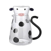 (1800ml)Cold Water Jug Cartoon Glass Jugs Creative Design Sturdy And Durable High Quality