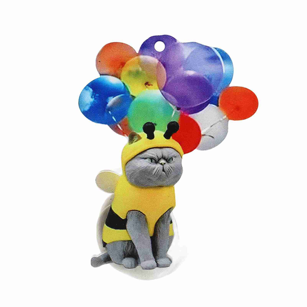 Colorful Balloon Car Pendant Hanging Ornament, Acrylic, 10X5cm 7901359485858