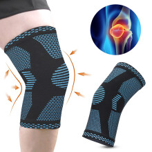 Elastischer Radfahr-Knieband zur Unterstützung beim Sport, Blau, 43‑48cm