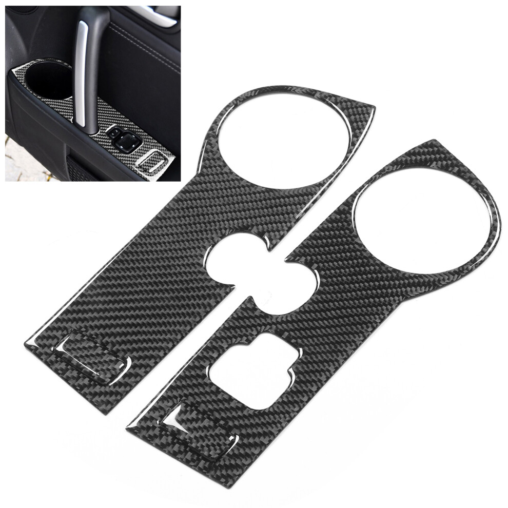 Enhance Your Mazda Mx-5 Nc 09-15 With 4Pcs Carbon Fiber Armrest Trim 8181359486669